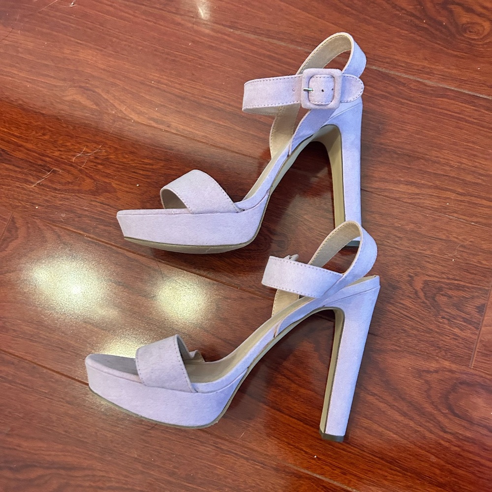 Madden Girl Lavender Block Heels, NWOT